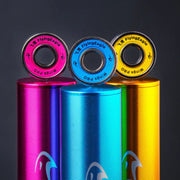 Flying Eagle Inline Skate Rolling With Wings Pro Bearings 8mm Pink, Yellow, Blue, 16 Pack or 12 Pack - Lucky Skates 