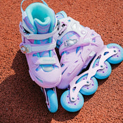 Flying Eagle S5 Pro Buzz Purple Children's Adjustable Inline Skates Purple teal Aqua - Lucky Skates 