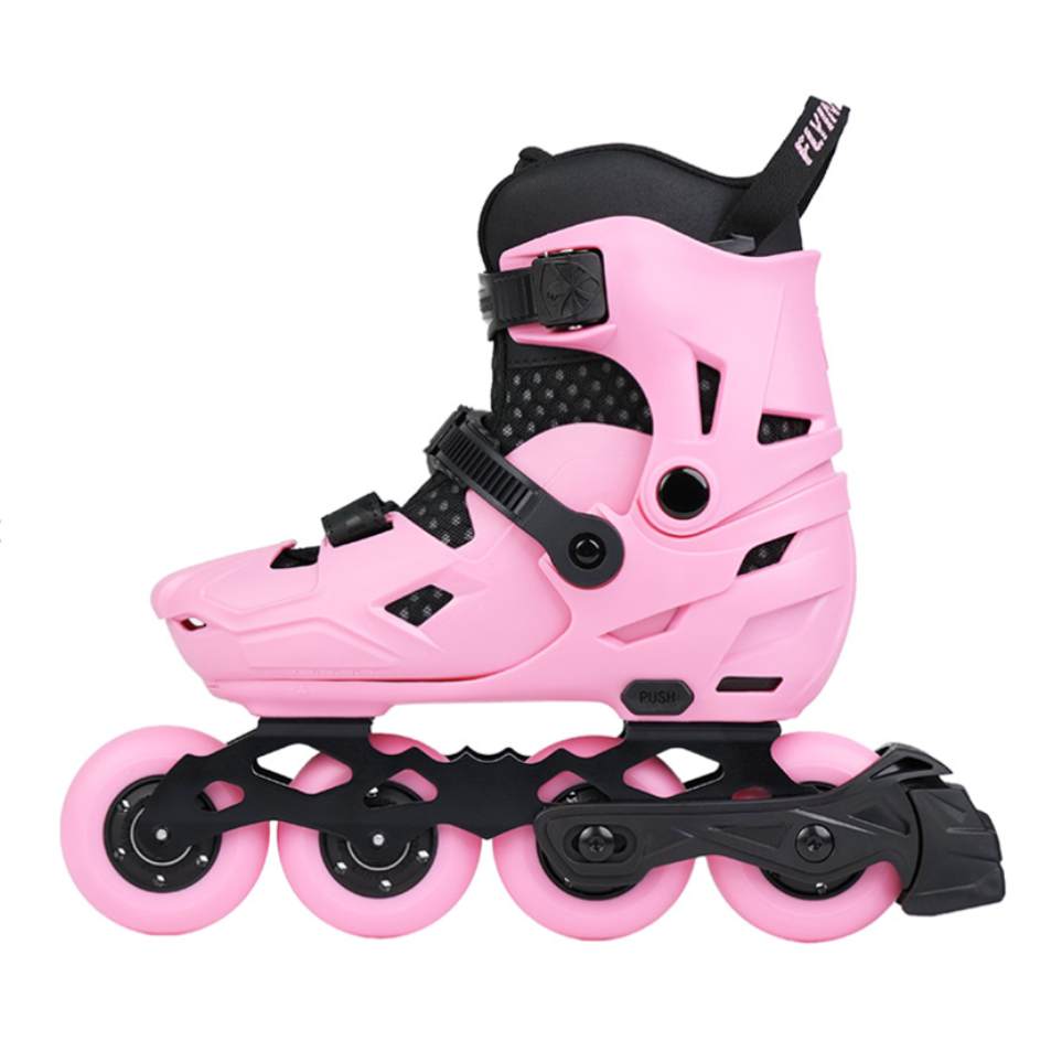 Kids Adjustable Flying Eagle S7 Nimbus Pink Inline Rollerblade Skates - Lucky Skates 