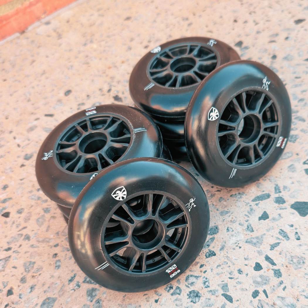 Flying Eagle SHR Speed Inline Wheels Black 100mm 88A - 8 Pack