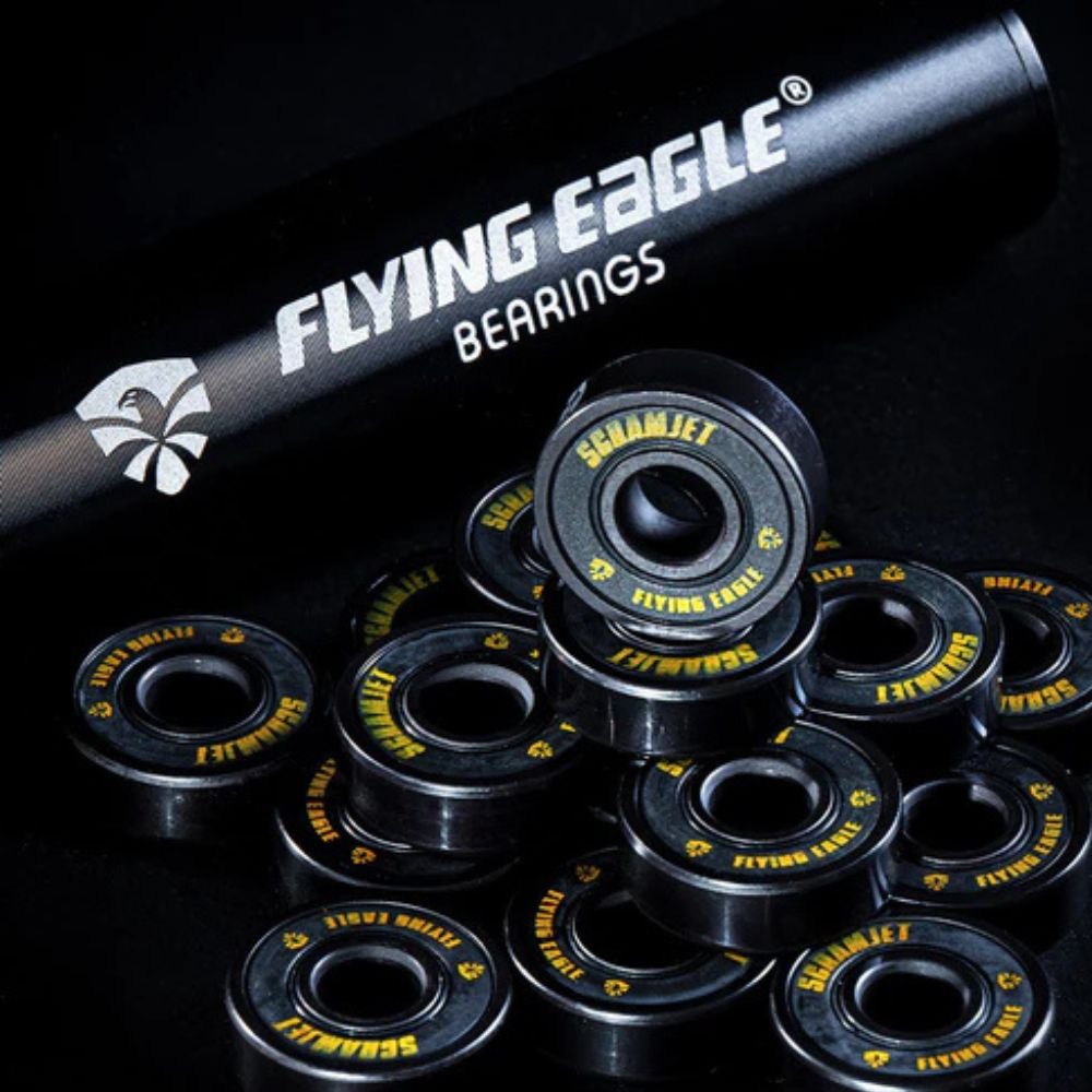 Flying Eagle Scramjet Ceramic Black Skate Ball Bearings 8mm - Lucky Skates 