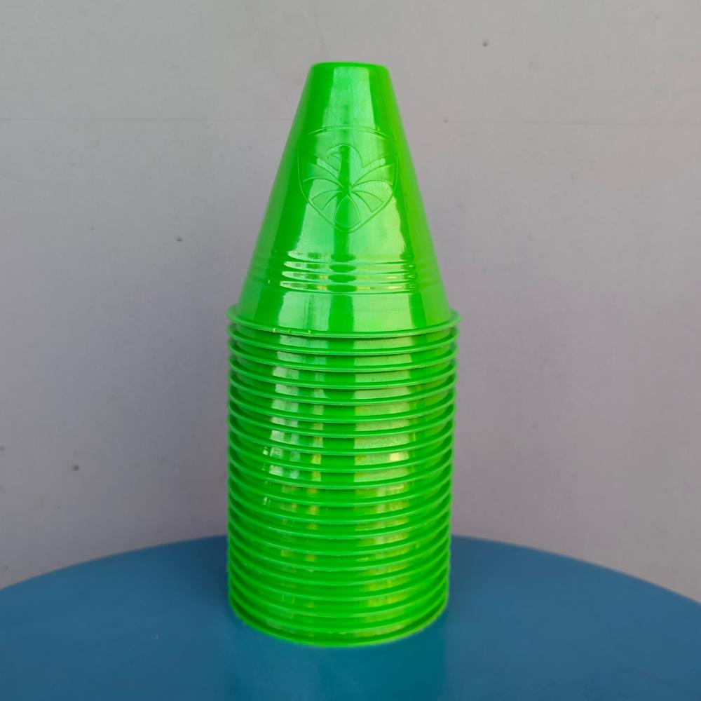 Flying Eagle Slalom Inline Skating Cones Green 20 Pack - Lucky Skates 