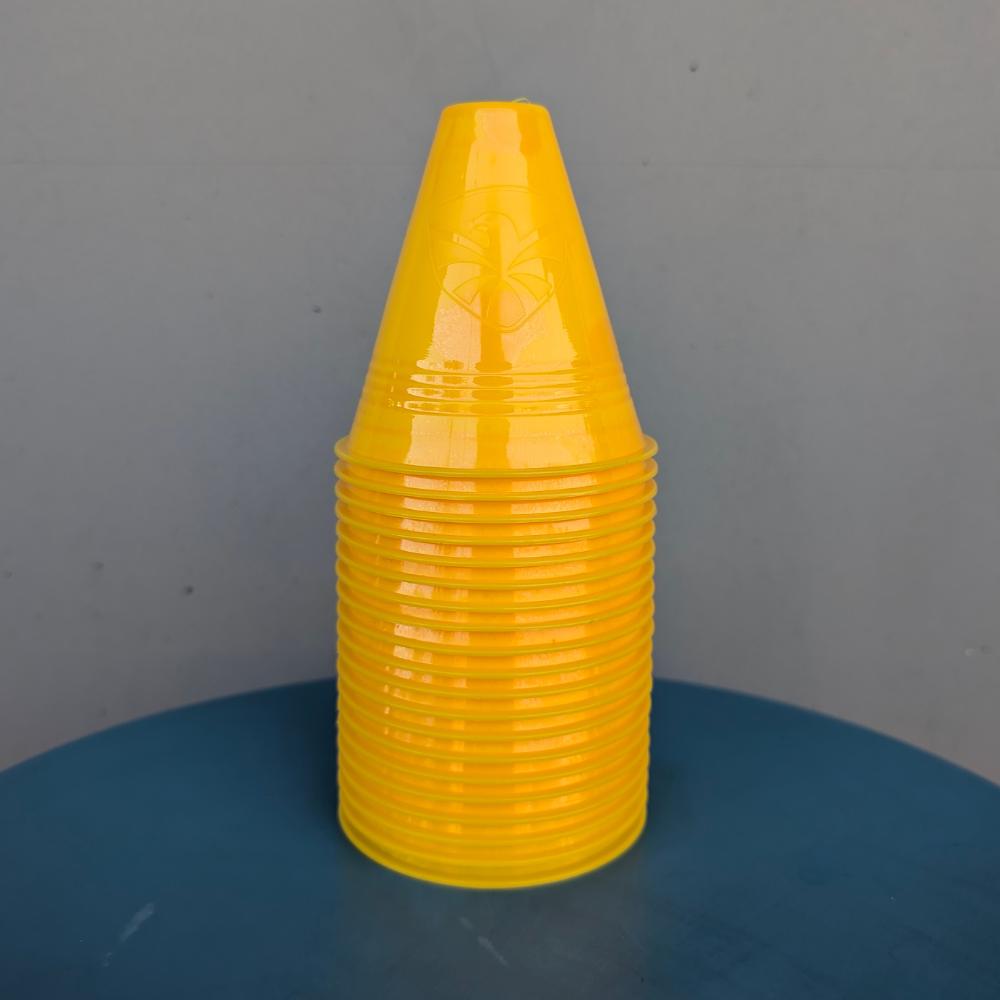 Flying Eagle Slalom Inline Skating Cones Yellow 20 Pack - Lucky Skates 