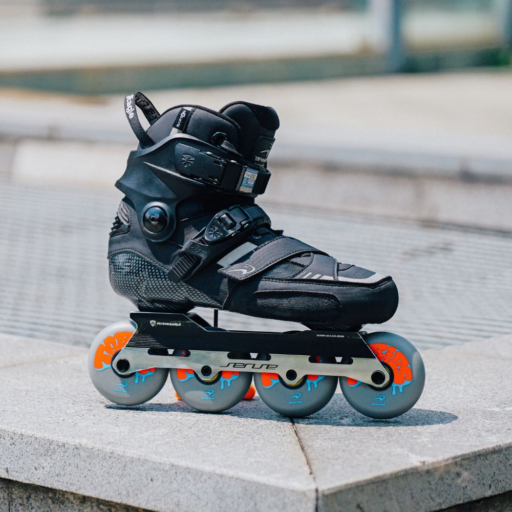 Flying Eagle Taffies Inline Skate Wheels Grey 84A 80mm - Lucky Skates 