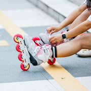 Flying Eagle Taffies Inline Skate Wheels Pink Yellow 84A 80mm - Lucky Skates 