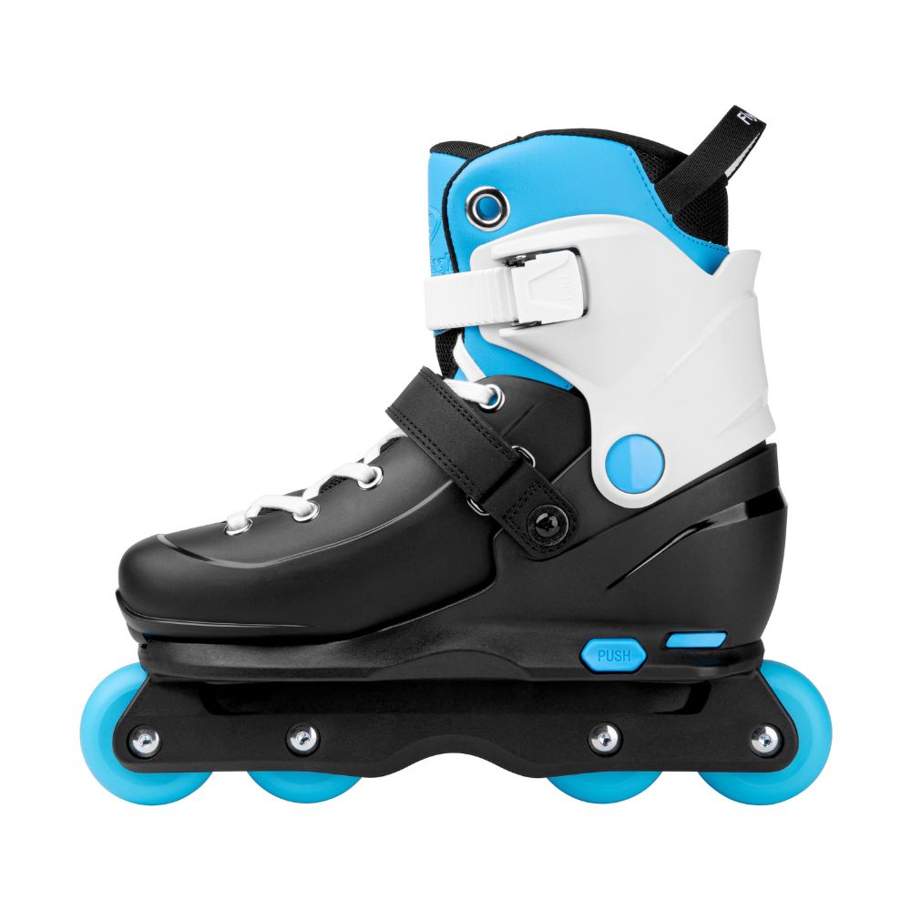 Flying Eagle Vireo Adjustable Kids Womens Aggressive Inline Skates Blue - Lucky Skates 