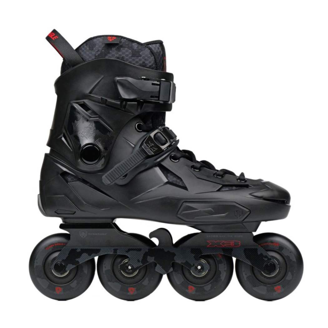 Flying Eagle X3 Shrike Black Red Inline Skates Urban - Lucky Skates 