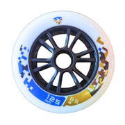Flying Eagle SHR White Speed Inline Wheels Urban 125mm 85A - Lucky Skates 