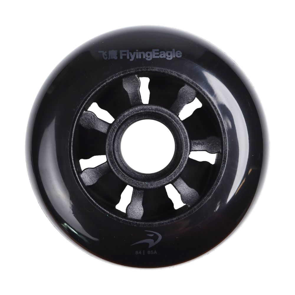 Flying Eagle Inline Skate Wheel 84mm 85a Black - Lucky Skates 