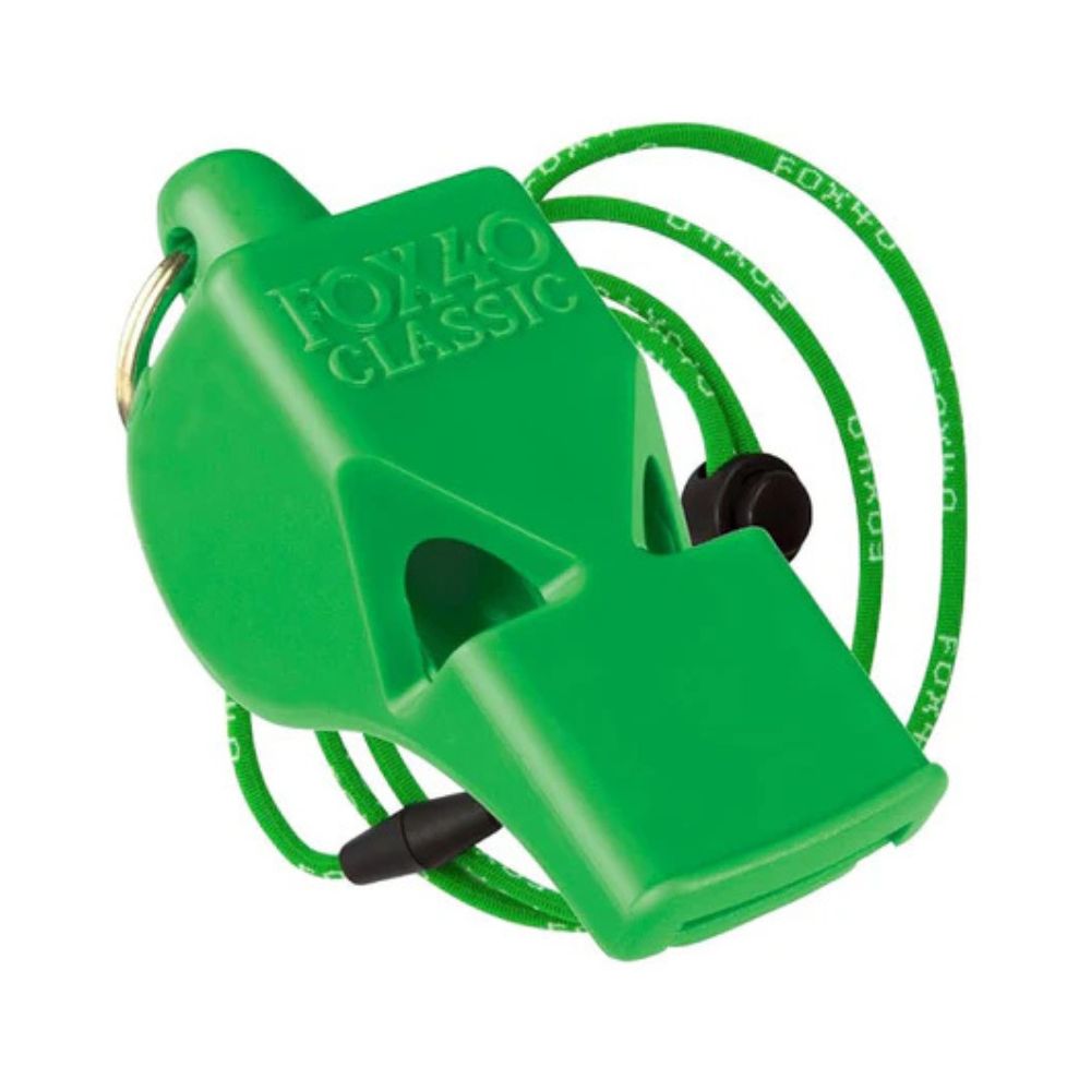 Fox 40 Green Classic Whistle with Green Lanyard - Lucky Skates 