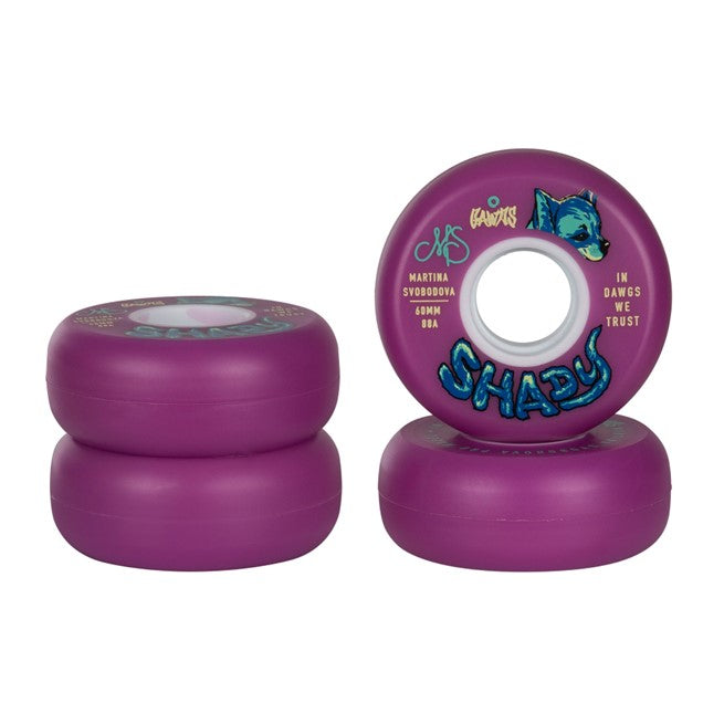 Gawds Martina Svobodova Purple Wheel 60mm 88A - 4 Pack - Lucky Skates