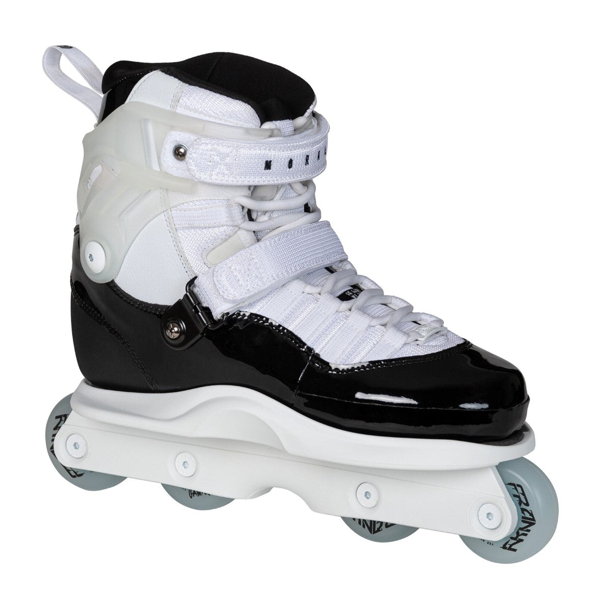 Gawds Franky Morales FM 5 White/Black Aggressive Inline Skates - Lucky Skates