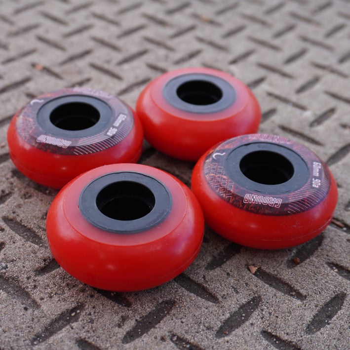 Ground Control CM Red Inline Wheel 60mm 90A - 4 Pack