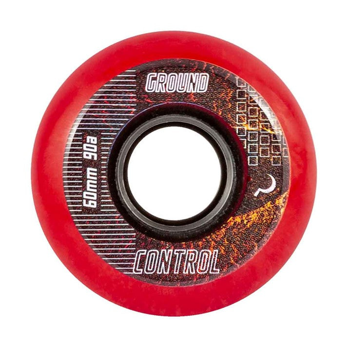 Ground Control CM Red Inline Wheel 60mm 90A - 4 Pack