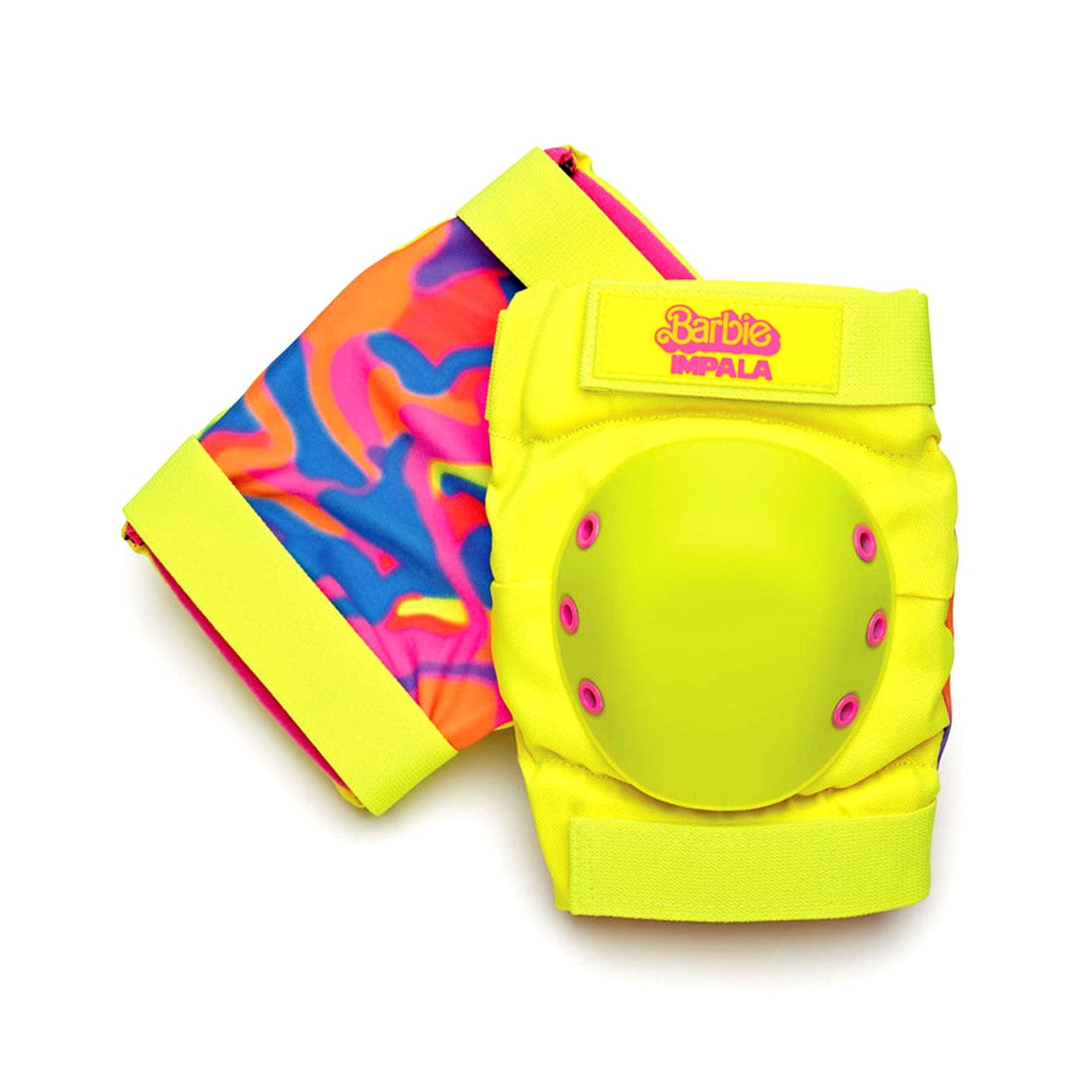 NEON YELLOW PINK KNEE PROTECTION 