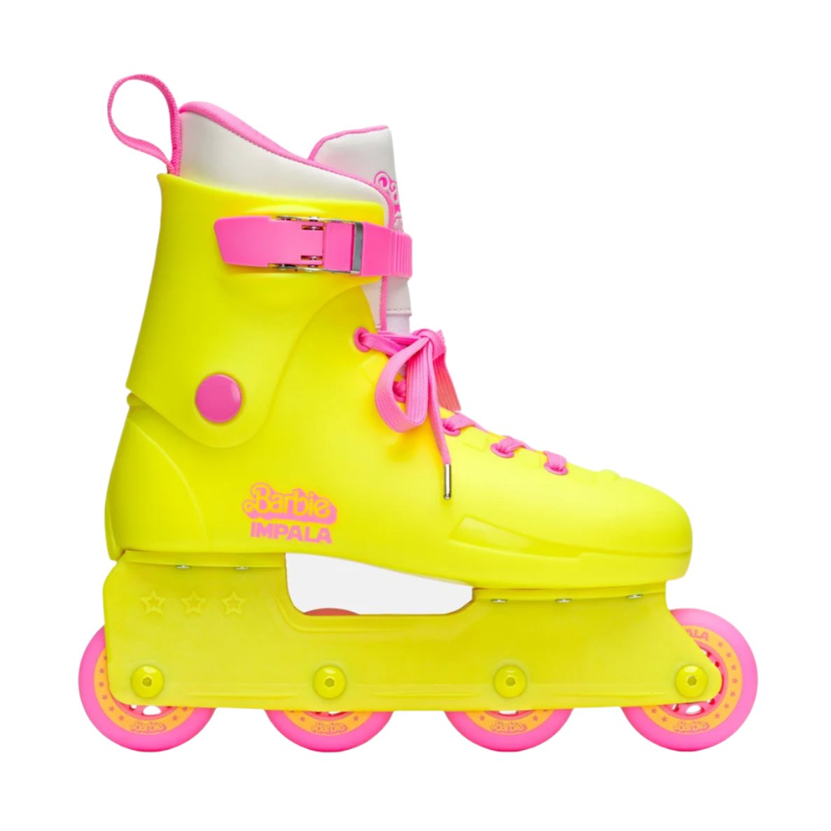 Barbie Impala Lightspeed Yellow/Pink Inline Skates - Lucky Skates