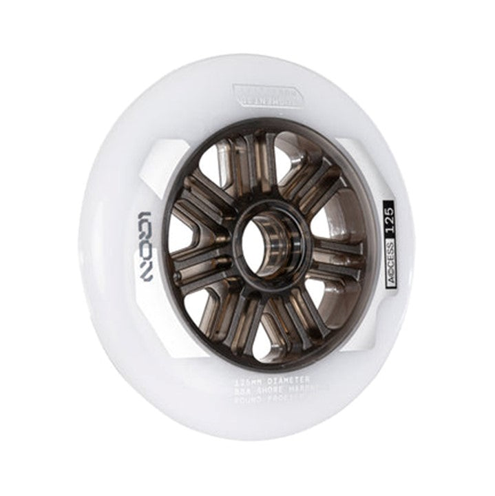 white 125mm inline wheel 