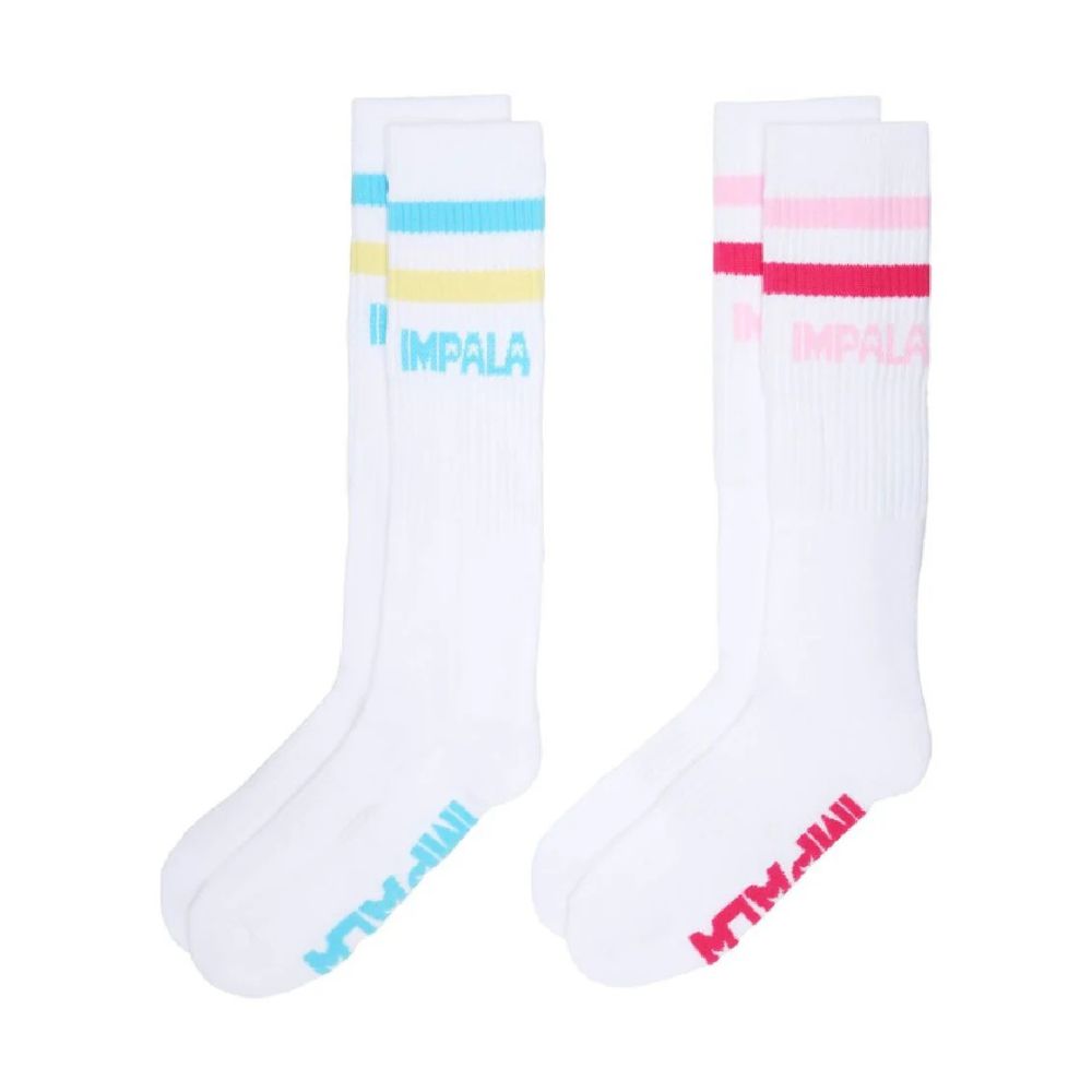 Impala High Stripe Socks Pastel - 2 Pack