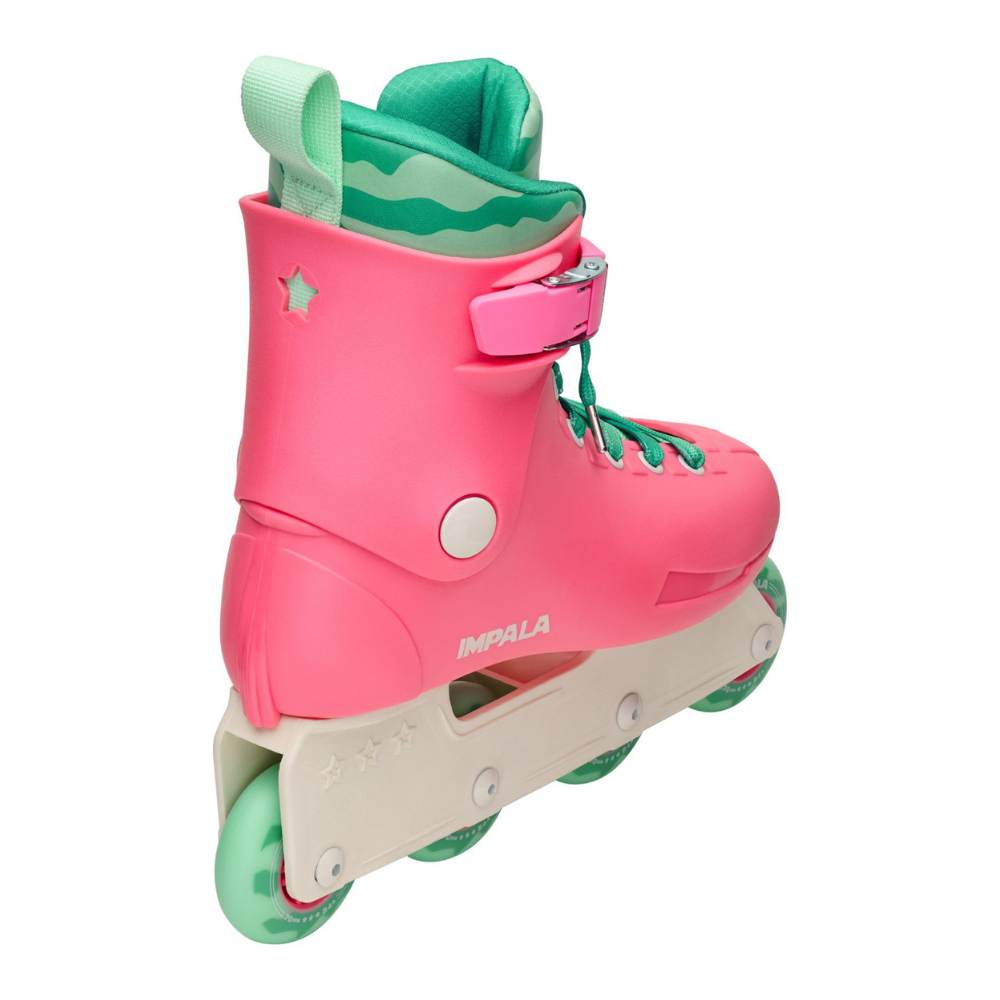 Impala Lightspeed Watermelon Pink Green Inline Skates - Lucky Skates 