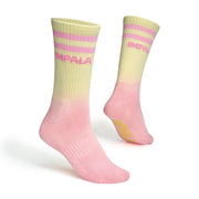 Impala Petal Skate Socks Pastel Pink Yellow - Lucky Skates 
