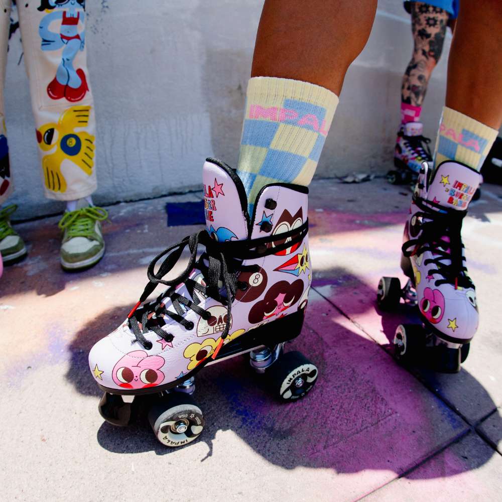 Impala Burger Babie Cartoon Quad Roller Skates - Lucky Skates 