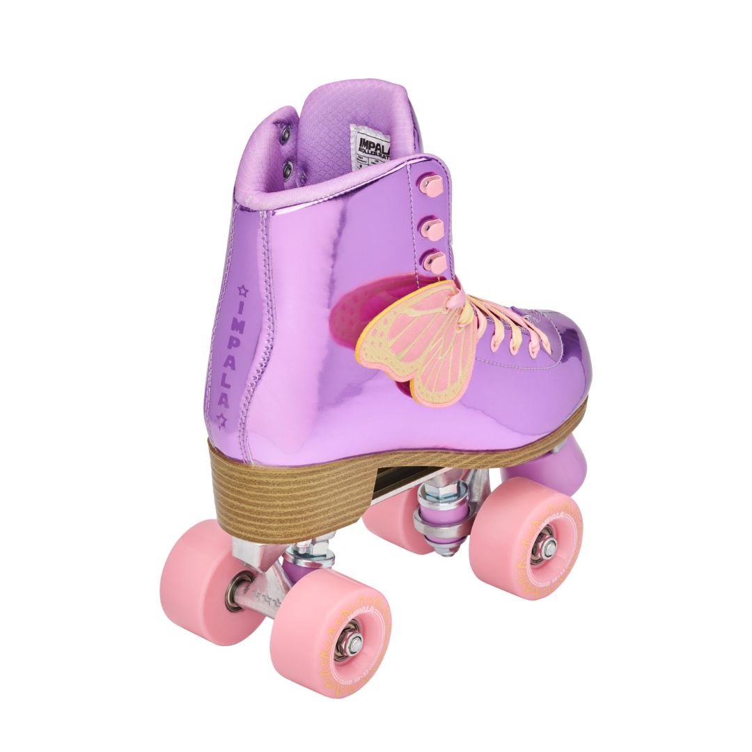 Impala Lavender Flutter Roller Skates Pink Purple Metallic - Lucky Skates 
