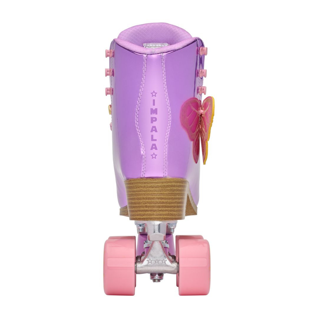 Impala Lavender Flutter Roller Skates Pink Purple Metallic - Lucky Skates 