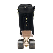 Impala Samira Black Night High Top Quad Artistic Roller Skates Leather Suede Black Gold - Lucky Skates 