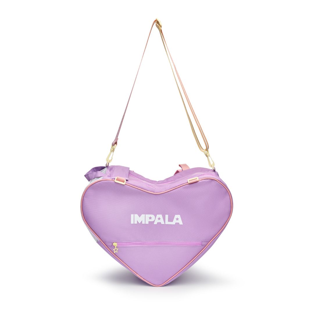 Impala Heart Shape Roller Skate Inline Skate Bag Lavender Purple - Lucky Skates 