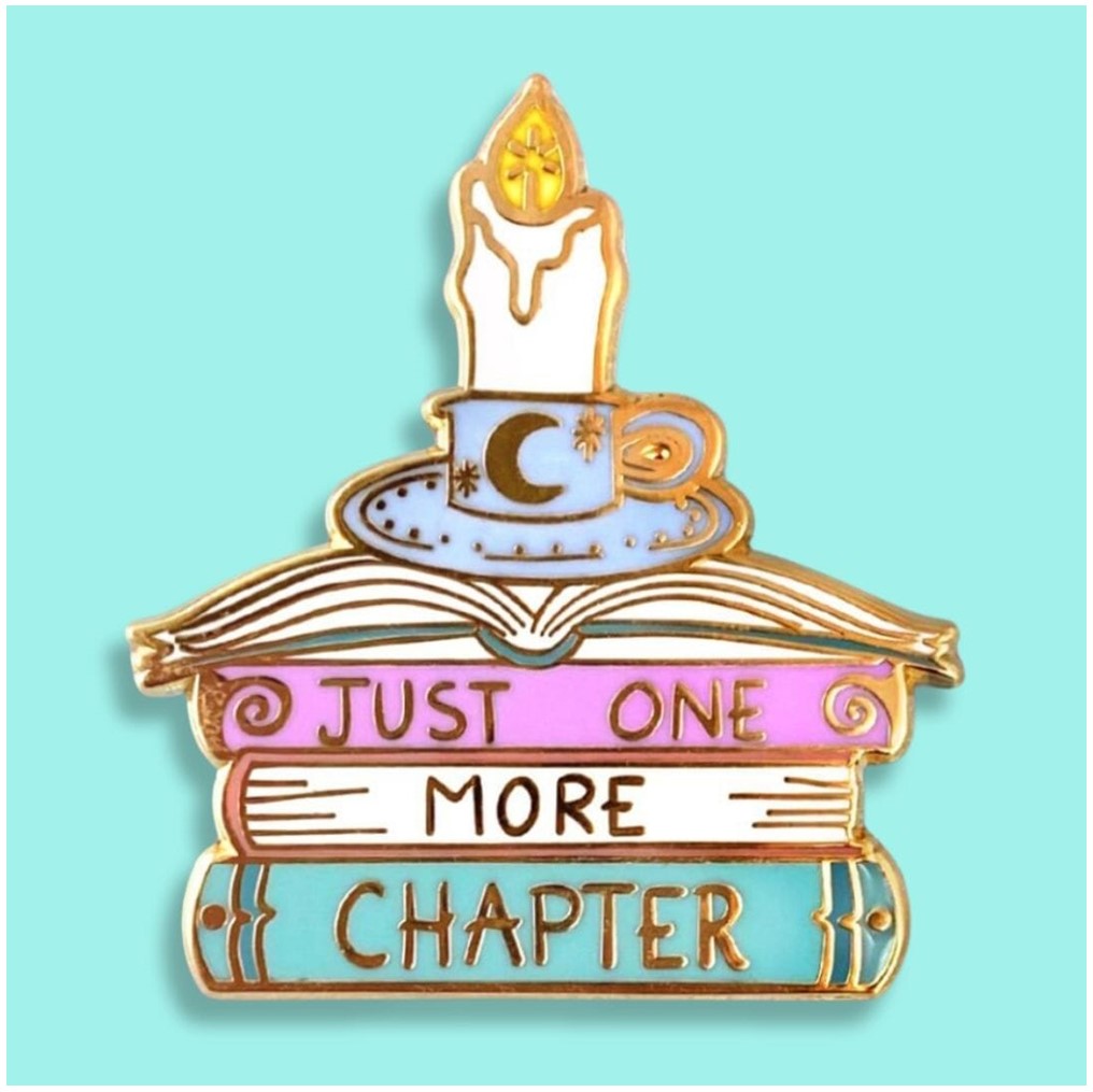 Jubly Umph Just One More Chapter Book Pin - Lucky Skates