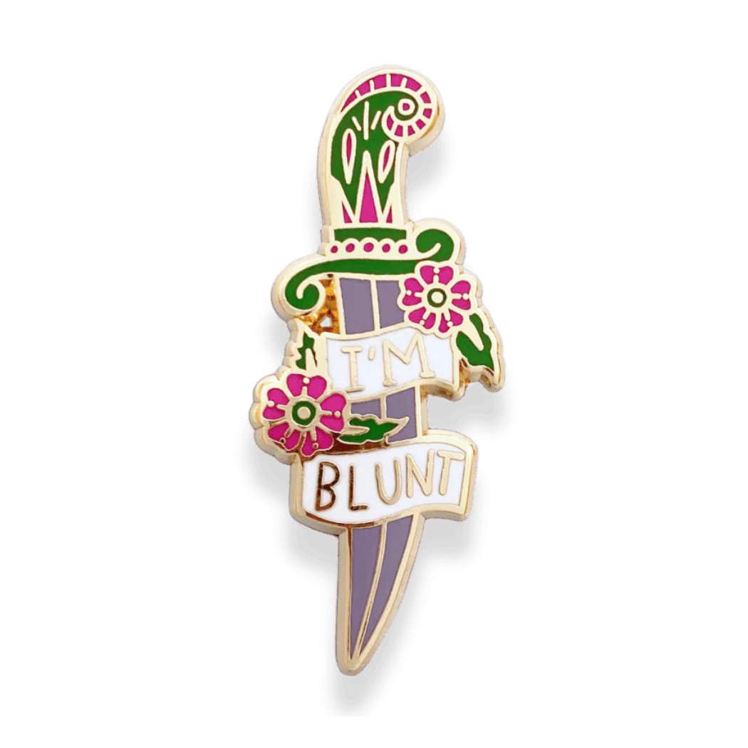 Jubly Umph I'm Blunt Dagger Knife Pin - Lucky Skates 