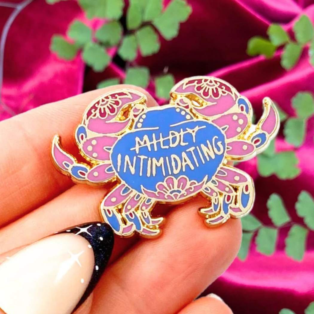 Jubly Umph Intimidating Crab Pin Lapel - Lucky Skates 