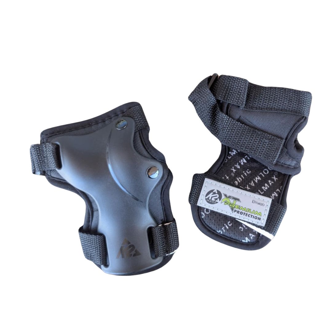 K2 XT Premium Mens Wrist Guards Black -  Lucky Skates 
