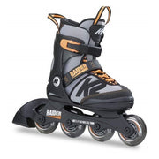 KIDS ORANGE GREY INLINE SKATES 