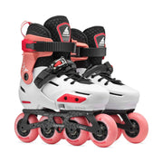 Rollerblade Apex Children's Adjustable Inline Skates Coral White - Lucky Skates 