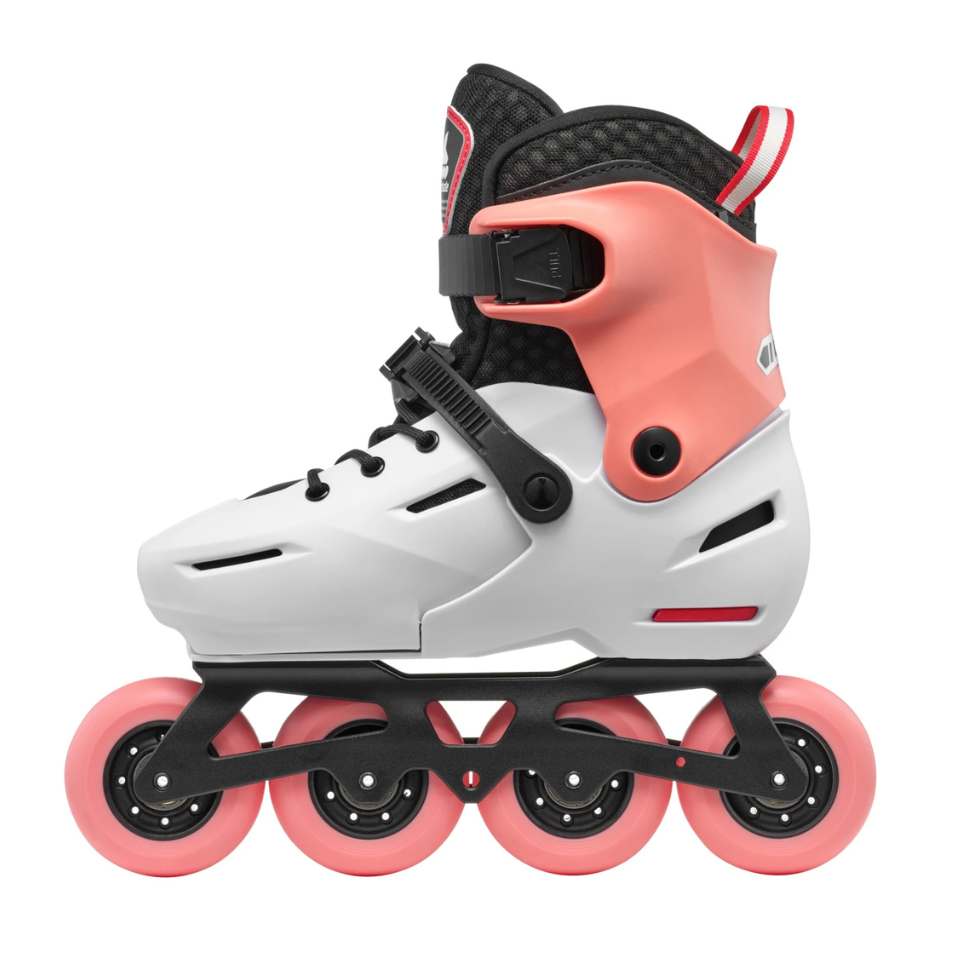 Rollerblade Apex Children's Adjustable Inline Skates Coral White - Lucky Skates 
