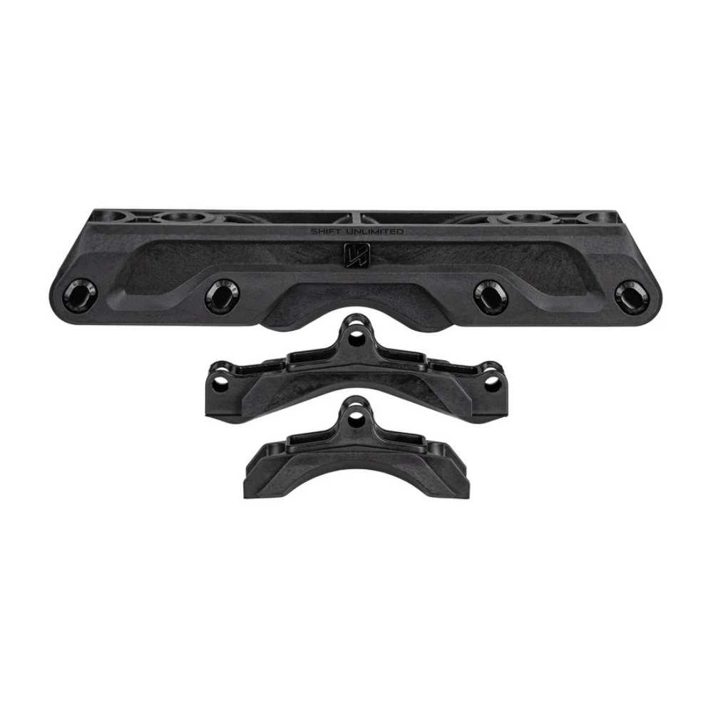 Kizer Shift Unlimited Superfluid Antirocker Aggressive Inline Skate Frames Black - Lucky Skates 