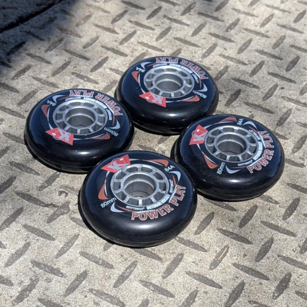 Kryptonic Power Play Inline Wheel 80mm 84A - 4 Pack - Lucky Skates