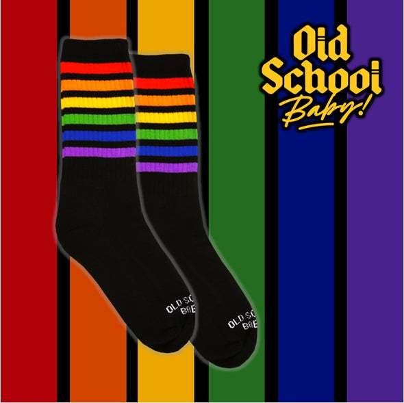 Old School Baby! Lucky Rainbow Socks