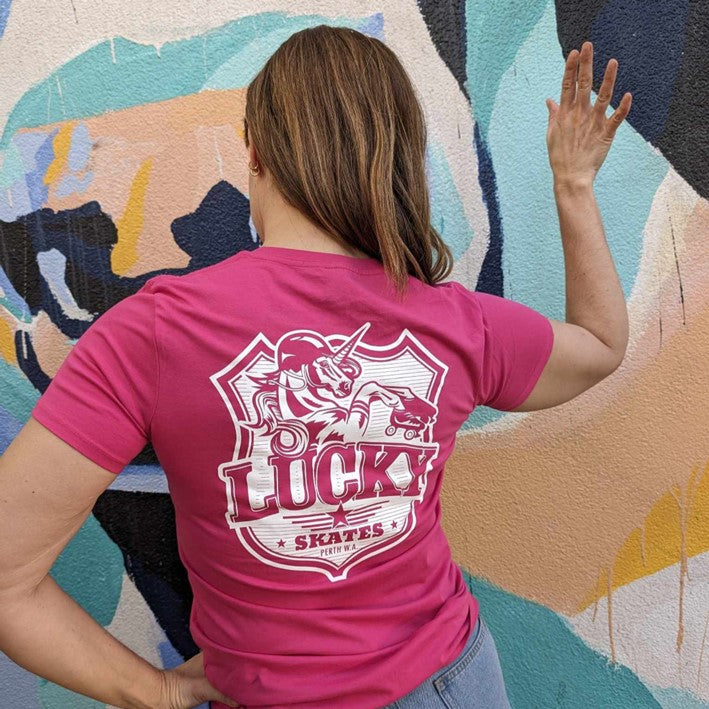 Lucky Skates Fuchsia T-shirt