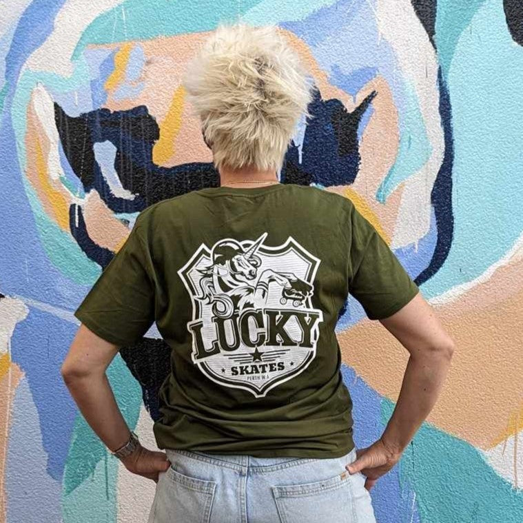 Lucky Skates Fern Green T-shirt - Lucky Skates