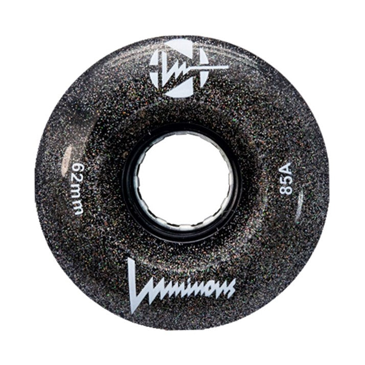 black glitter light up roller skate wheels