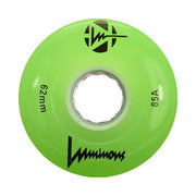 Luminous Light Up Quad Wheels Green 85A - 4 pack - Lucky Skates