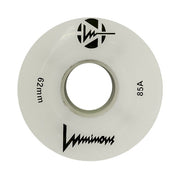 Luminous Light Up Quad Wheels White Glow 85A - 4 pack - Lucky Skates