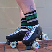 Lucky Laces Aqua Purple Duet Skate Laces Shoe Laces 54" (137cm - Lucky Skates 