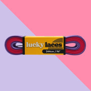 Lucky Laces Pink Purple Duet Skate Laces Shoe Laces 54" (137cm), 72" (183cm), 96" (244cm) - Lucky Skates