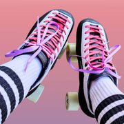 Lucky Laces Pink Purple Duet Skate Laces  54" (137cm) - Lucky Skates