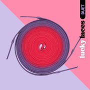 Lucky Laces Pink Purple Duet Skate Laces Shoe Laces 54" (137cm), 72" (183cm), 96" (244cm) - Lucky Skates