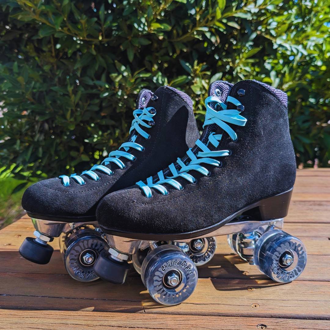 Lucky Laces Aqua Coast Waxed High Top Roller Skate Laces 96" (244cm) - Lucky Skates 