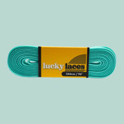 Lucky Laces Aqua Coast Waxed Skate Laces Shoe Laces 54" (137cm), 72" (183cm), 96" (244cm) - Lucky Skates 